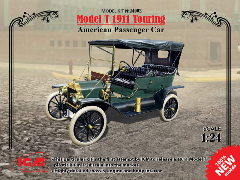 ICM24002 - 1/24 ICM Model T 1911 Touring, American Passenger Car