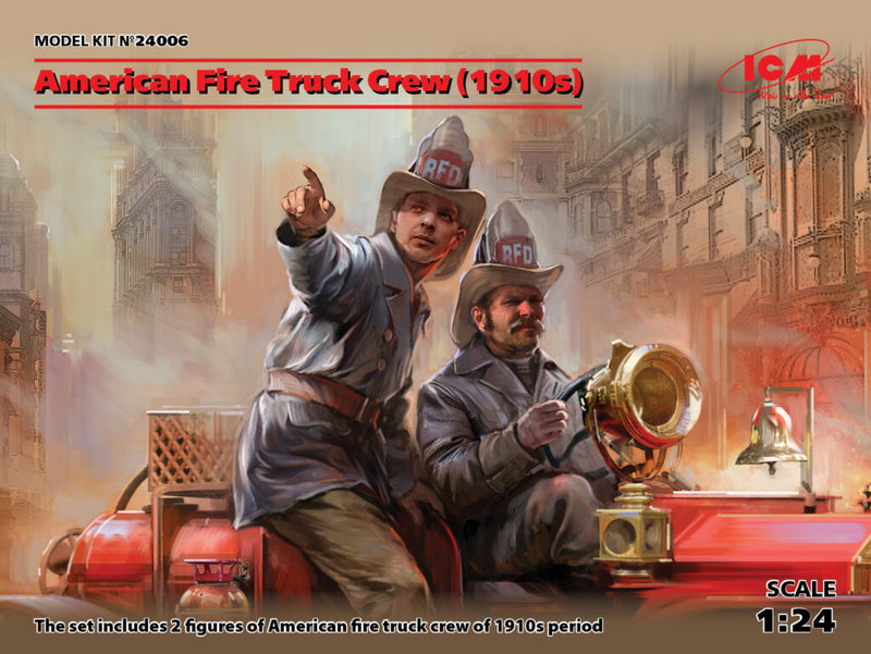 ICM24006 - 1/24 ICM American Fire Truck Crew (1910s) (2 figures)