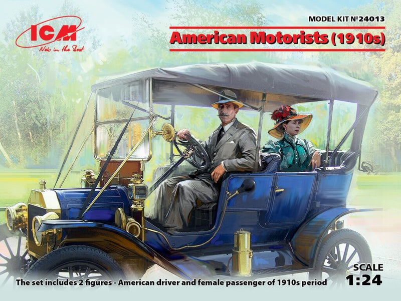 ICM24013 - 1/24 ICM American Motorists (1910s) (1 male, 1 female figures)