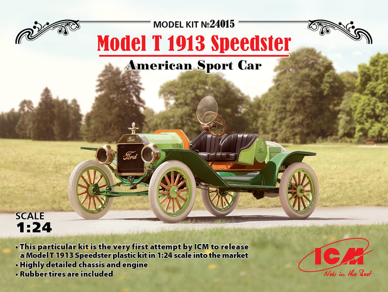 ICM24015 - 1/24 ICM Model T 1913 Speedster, American Sport Car