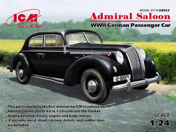 ICM24023 - 1/24 ICM Admiral Saloon, WWII German Passenger Car