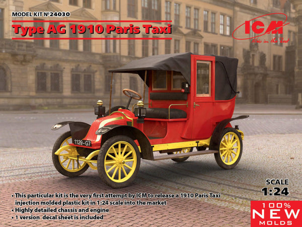 ICM24030 - 1/24 ICM Type AG 1910 Paris Taxi