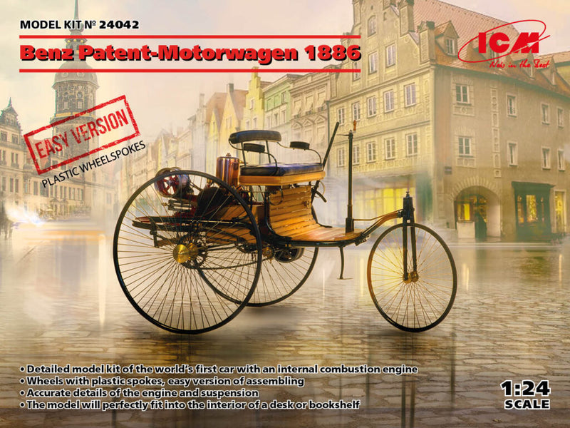 ICM24042 - 1/24 Benz Patent-Motorwagen 1886 EASY version