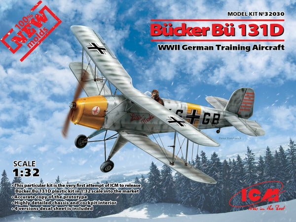 ICM32030 - 1/32 ICM Bucker Bu 131D, WWII German Training Aircraft