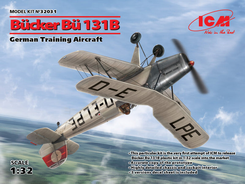 ICM32031 - 1/32 ICM Bucker Bu 131B, German Training Aircraft