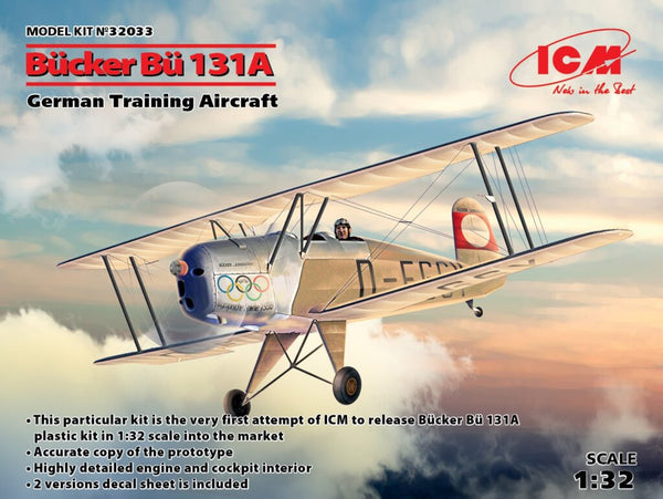 ICM32033 - 1/32 ICM Bucker Bu 131A, German Training Aircraft