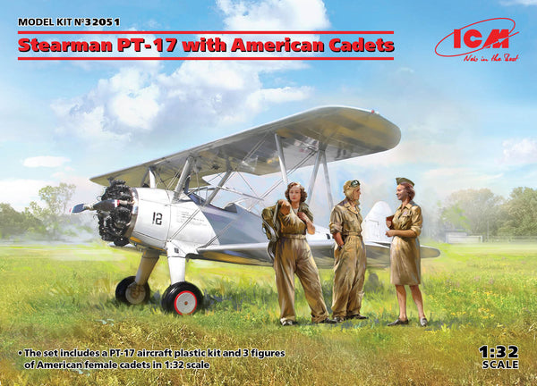 ICM32051 - 1/32 ICM Stearman PT-17 with American Cadets