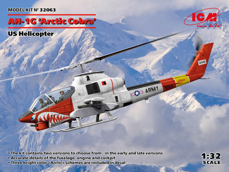 ICM32063 - 1/32 ICM AH-1G Arctic Cobra Helicopter Model Kit