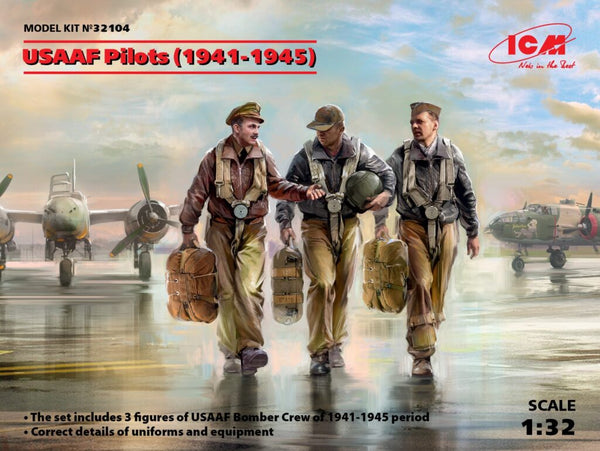 ICM32104 - 1/32 ICM USAAF Pilots (1941-1945) (3 figures)