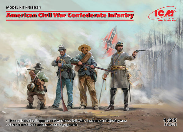 ICM35021 - 1/35 ICM American Civil War Confederate Infantry