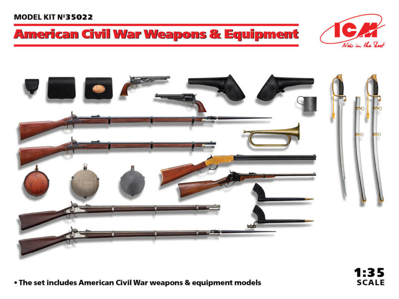 ICM35022 - 1/35 ICM US Civil War Weapons & Equipment