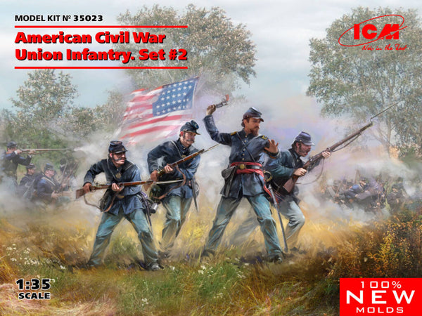 ICM35023 - 1/35 ICM American Civil War Union Infantry Set 2 Plastic Kit