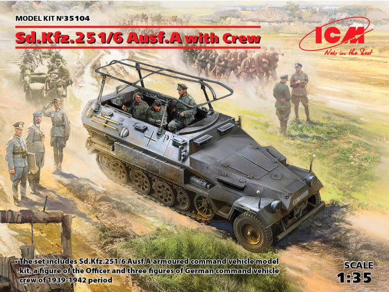 ICM35104 - 1/35 ICM Sd.Kfz.251/6 Ausf.A with Crew