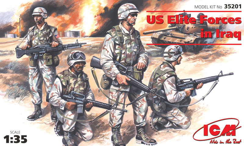 ICM35201 - 1/35 ICM US Elite Forces in Iraq (4 figures - 4 soldiers)