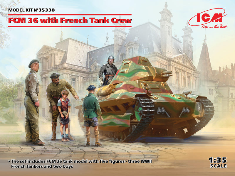 ICM35338 - 1/35 ICM FCM 36 with French Tank Crew