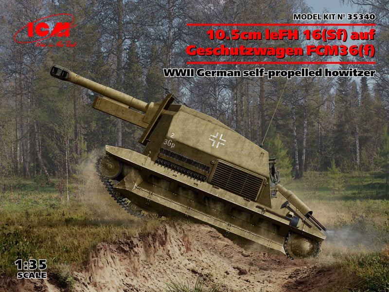 ICM35340 - 1/35 ICM WWII 10.5cm Geschutzwagen German Self-Propelled Howitzer