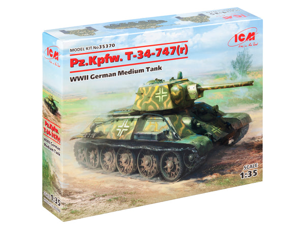 ICM35370 - 1/35 ICM Pz.Kpfw. T-34-747(r), WWII German Medium Tank