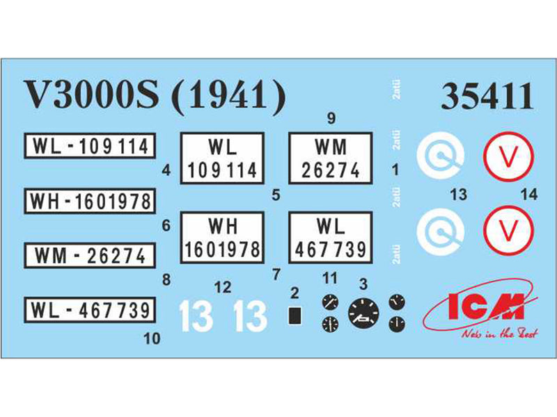 ICM35411 - 1/35 ICM V3000S (1941 production) , German Army Truck