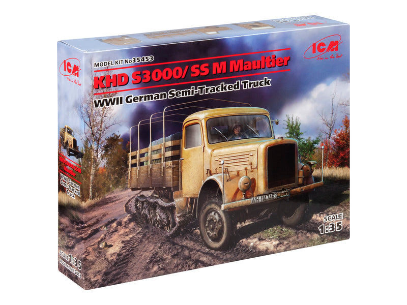 ICM35453 - 1/35 ICM KHD S3000/SS M Maultier, WWII German Semi-Tracked Truck