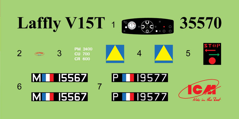 ICM35570 - 1/35 ICM Laffly V15T, WWII French Artillery Towing Vehicle