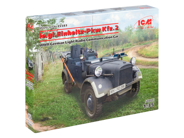 ICM35583 - 1/35 ICM le.gl.Einheitz-Pkw Kfz.2, WWII German Light Radio Communication Car