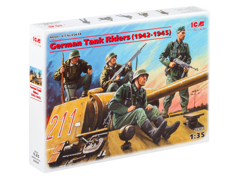 ICM35634 - 1/35 ICM German Tank Riders (1942-1945),  (4 figures)