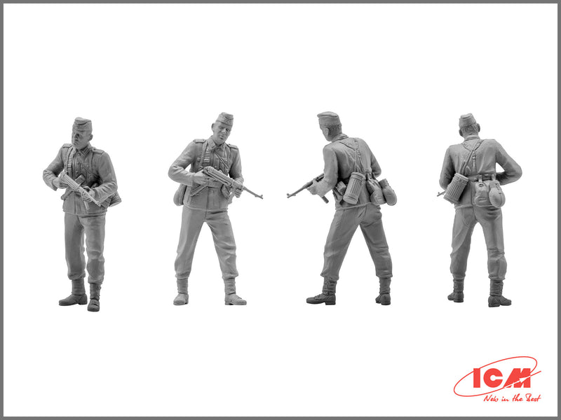 ICM35634 - 1/35 ICM German Tank Riders (1942-1945),  (4 figures)