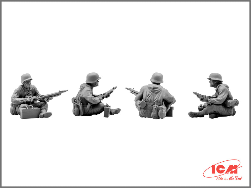 ICM35634 - 1/35 ICM German Tank Riders (1942-1945),  (4 figures)