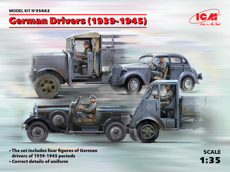 ICM35642 - 1/35 ICM German Drivers (1939-1945) (4 figures)