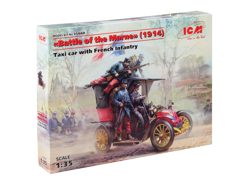 ICM35660 - 1/35 ICM Battle of the Marne" (1914), Taxi car with French Infantry