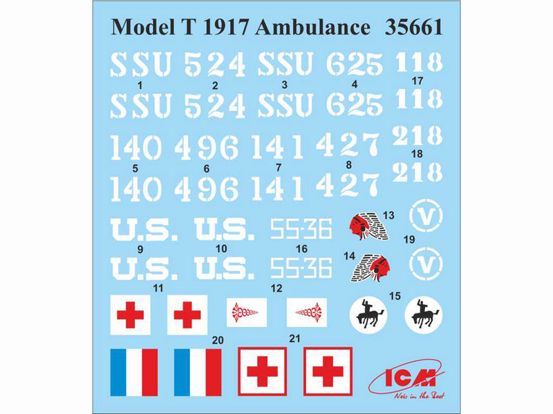 ICM35661 - 1/35 ICM Model T 1917 Ambulance, WWI American Car