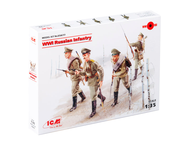 ICM35677 - 1/35 ICM WWI Russian Infantry (4 figures)