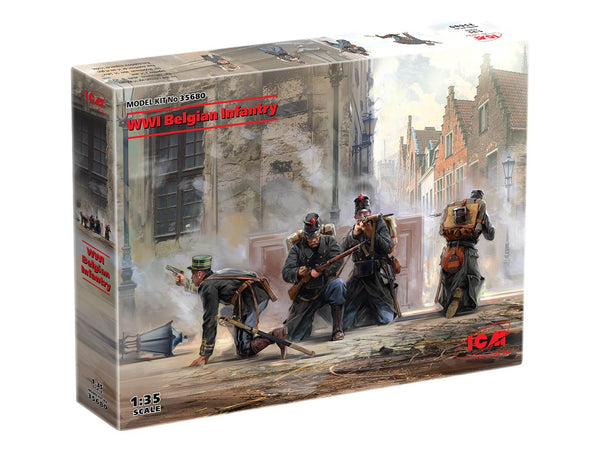 ICM35680 - 1/35 ICM WWI Belgian Infantry (100% new molds)