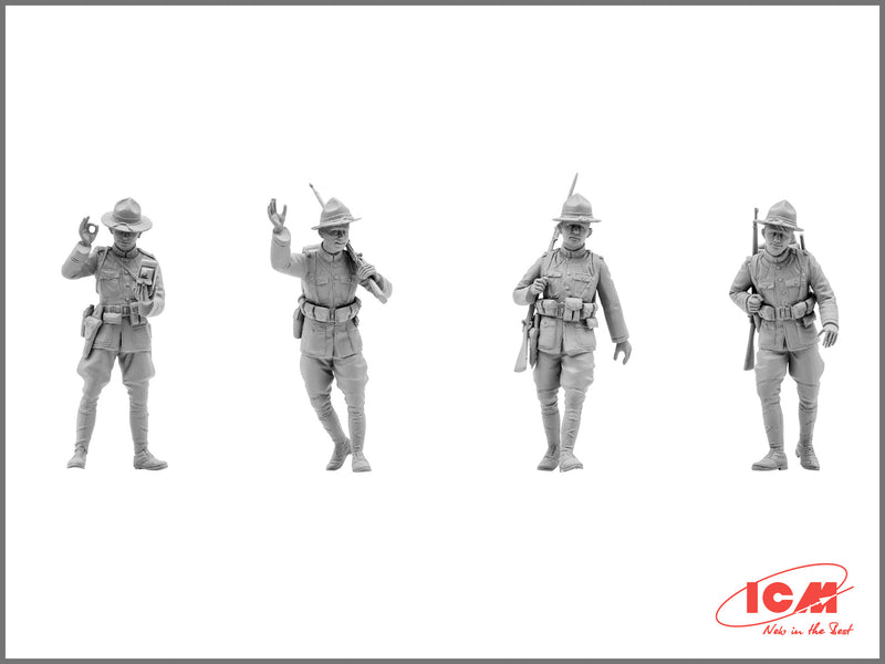 ICM35689 - 1/35 ICM US Infantry (1917) (4 figures)