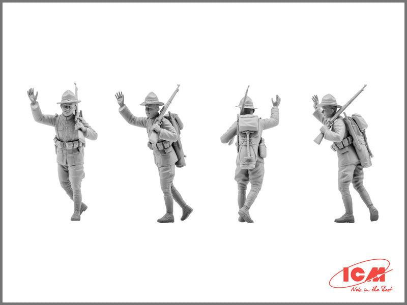 ICM35689 - 1/35 ICM US Infantry (1917) (4 figures)