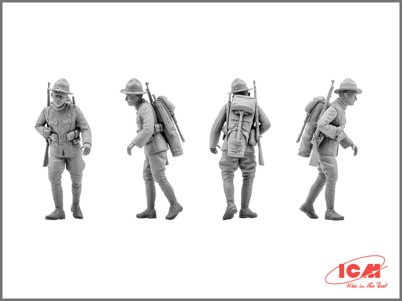 ICM35689 - 1/35 ICM US Infantry (1917) (4 figures)