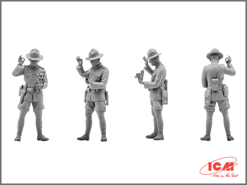 ICM35689 - 1/35 ICM US Infantry (1917) (4 figures)