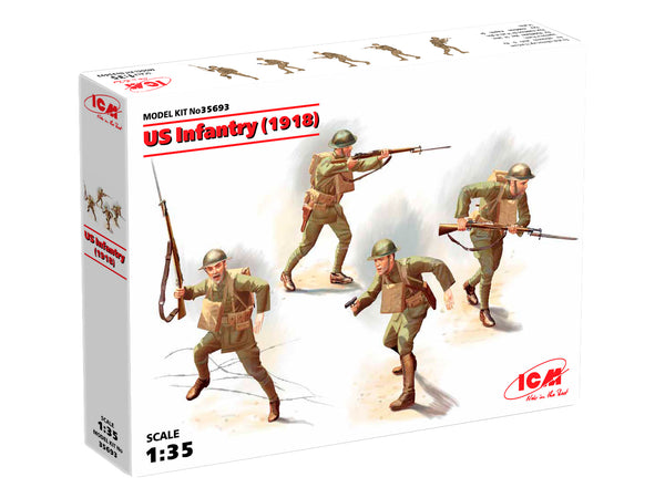 ICM35693 - 1/35 ICM US Infantry (1918) (4 figures)