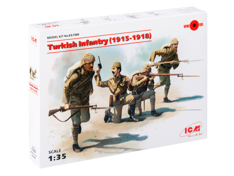 ICM35700 - 1/35 ICM Turkish Infantry (1915-1918) (4 figures)