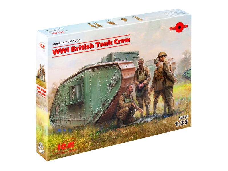 ICM35708 - 1/35 ICM WWI British Tank Crew (4 figures)