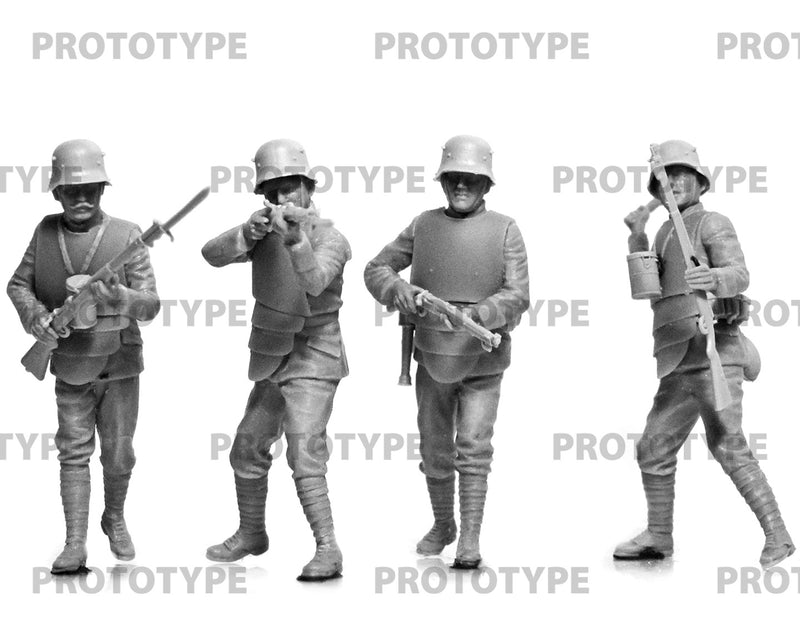 ICM35722 - 1/35 ICM WWI German Infantry in Armor Figure Set