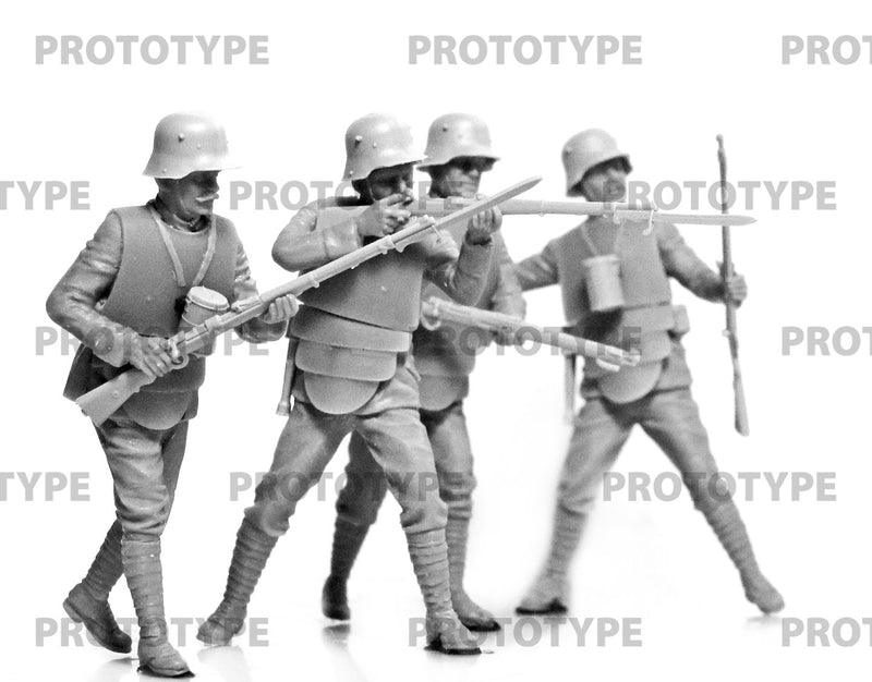 ICM35722 - 1/35 ICM WWI German Infantry in Armor Figure Set