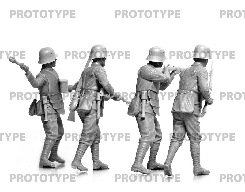 ICM35722 - 1/35 ICM WWI German Infantry in Armor Figure Set