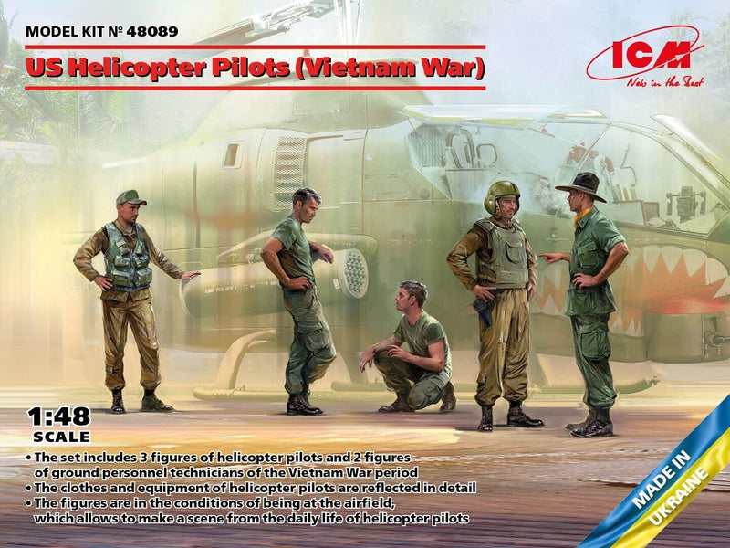 US Helicopter Pilots Vietnam War 1:48