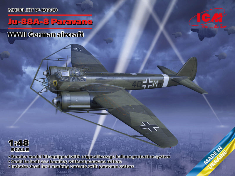 Ju-88A-8 Paravane German Aircraft 1:48