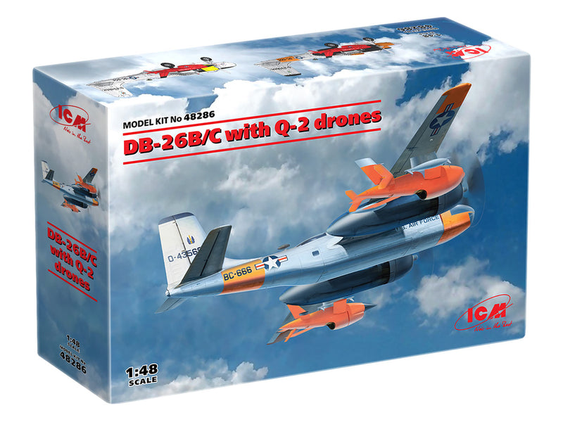 ICM48286 - 1/48 ICM DB-26B/C with Q-2A Firebee drones