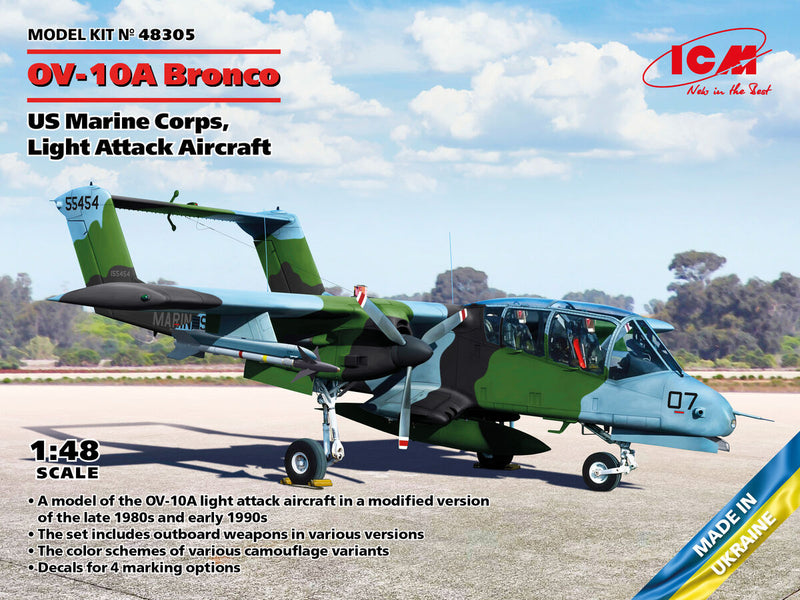 ICM 48305 OV-10А Bronco US Marine Corps, Light Attack Aircraft