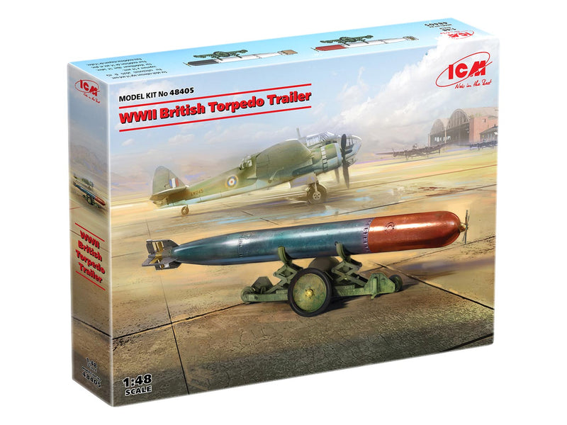 ICM48405 - 1/48 ICM WWII British Torpedo Trailer (100% new molds)