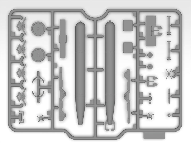 ICM48405 - 1/48 ICM WWII British Torpedo Trailer (100% new molds)