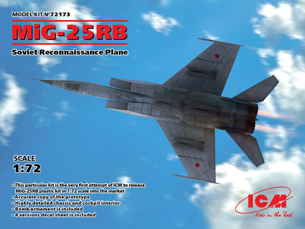 ICM72173 - 1/72 ICM MiG-25 RB, Soviet Reconnaissance Plane